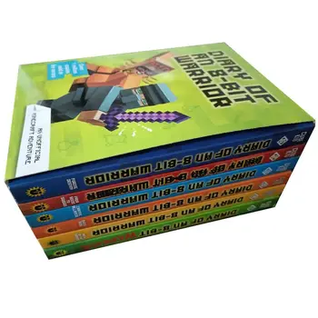 6 Knygas Dienoraštis 8-Bitų Diamond Langelį Nustatyti Vaikų Paaiškinti anglų Paveikslėlį Komiksų Knygelėse