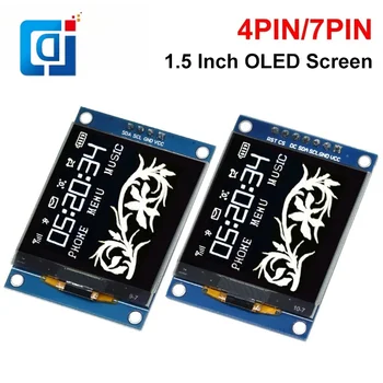 JCD VISI NAUJI 1.5 Colių 128x128 OLED Shield Ekrano Modulis Aukštos kokybės Produktas Už Aviečių Pi STM32 Už Arduino