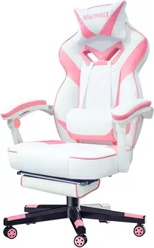 HEADMALL Rožinė Žaidimų Kėdė su Pakoja Ergonomiškas Negabaritinių Pagaminti pagal sąrašus įtraukta Bendrovė,Vaizdo Žaidimas Kėdės su Juosmens