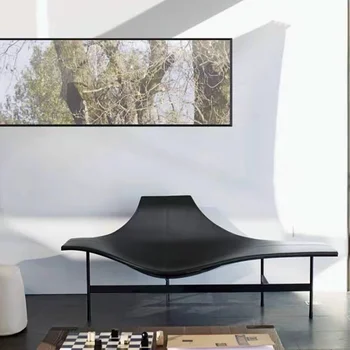 Modernus Minimalistinis Nordic Light Luxury Specialios Formos Kėdės Villa Home Kambarį Laisvalaikio Odos Kėdė