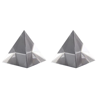 2X Prizmę Optinio Stiklo Piramidės 40Mm Aukšto, Stačiakampio, Polyhedron Tinka Mokymo Eksperimentai