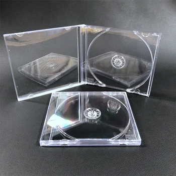 Skaidraus Plastiko Vieną Gabalą Disko Atveju CD Atveju Sutirštės CD, DVD Diskų Dėžutės Saugojimo Organizatorius Lauke Albumo Dėžutė Atvejais