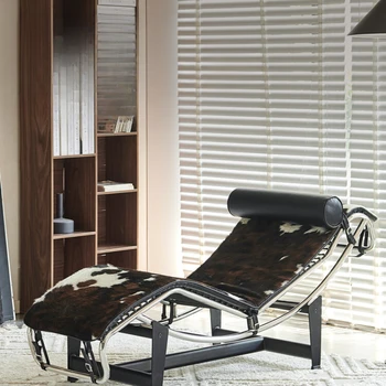lc4 recliner namų balkono office pietų pertrauka plauko šviesos prabangus nerūdijančio plieno dizainerio kėdė