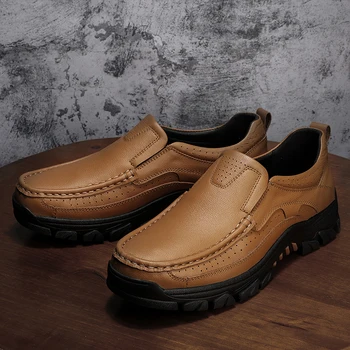 Aukštos kokybės natūralios odos vyriški batai lauko atsitiktinis aikštėje kojų odos batus didesnio patvarumo batai vyras