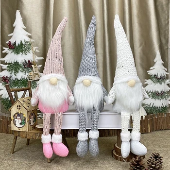 Gnome Kalėdų Beveidis Lėlės Linksmų Kalėdų Dekoracijos Namų Cristmas Ornamentu Kalėdos Navidad Gimdymo Naujųjų Metų 2024