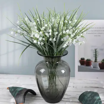 6Pcs Modeliavimas Gėlių Patraukli Ne Laistymo 3D Spausdinimo Namų Puošybai Netikrą Bellflower Dirbtinės Žaliosios Augalų