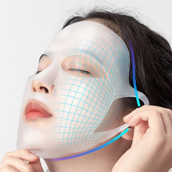 3D Silikono Kaukė Veido Moterų Odos Priežiūros Priemonė Kabinti Ausies, Veido Kaukė Gelio Lapas Daugkartinio naudojimo Kėlimo Raukšlių Augant Ausies Fiksuotojo Įrankiai