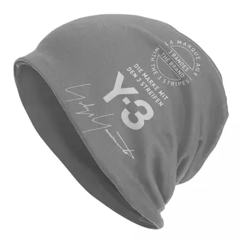 Y3-Y-3 Skullies Beanies Skrybėlės Yohji Yamamoto Kietas Unisex Lauko Dangtelis Šiltas Dual-naudoti variklio Dangčio Skrybėlę