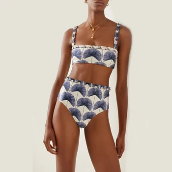 Moterų maudymosi kostiumėlį, Paplūdimio Apranga Spausdinti Bikini Komplektas 2023 Moterų Vasaros Mados 3 Gabalus Paplūdimio suknelė Maudymosi Kostiumas Su Hot Springs