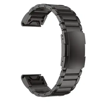 PCAVO Titano lydinio Watchbands Garmin QuickFit 22 26 Žiūrėti Juosta