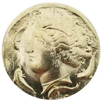 1Pcs Aukso Spalvos Bronzos Karalienė Anglijos Moneta Pakabukai Karolius, 