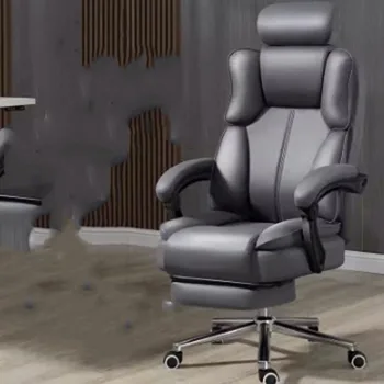Išgalvotas Recliner Žaidimų Biuro Kėdė Juodas Šiaurės Šalių Dizaino Aukštos Atgal Biuro Kėdė, Comfy Room Cadeira Para Escritorio Baldai