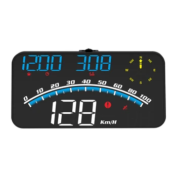 HUD GPS Spidometras Heads Up Display priekinio Stiklo Ekranas, Automobilių Elektronikos Priedai Universalus Head-up Ekranas Su USB Laidu