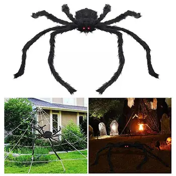 30-75cm Juoda Baisu Giant Spider Milžiniški Vorai Interneto Helovinas Apdailos Namas Milžinišką Lauko Apdailos Rekvizitai Persekioja Atostogų I9Y2